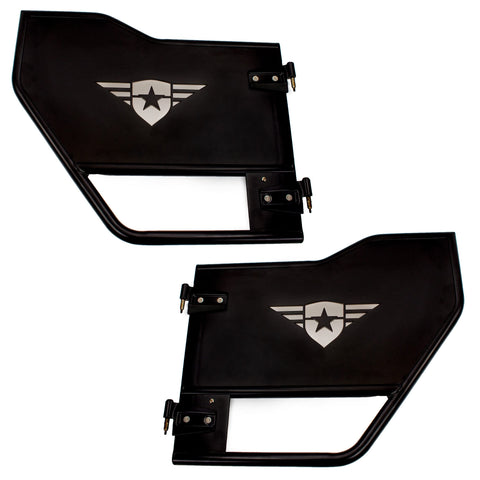 Rear Pair Combat Off Road Mission Doors - Tube Doors Compatible with Jeep JT Gladiator