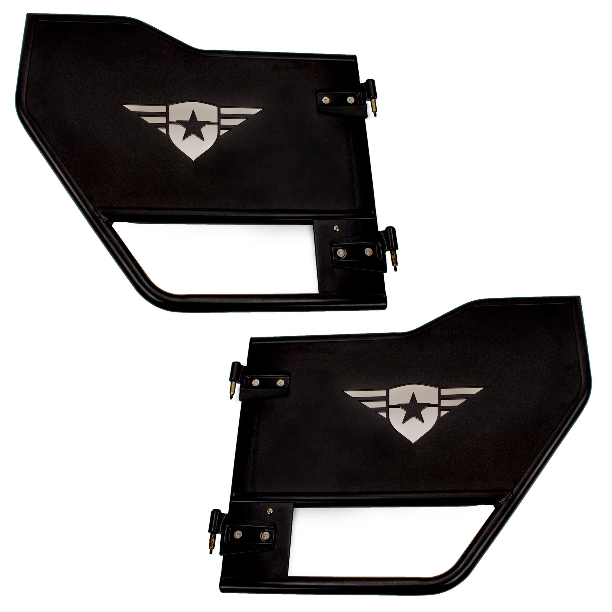 Rear Pair Combat Off Road Mission Doors - Tube Doors Compatible with Jeep Wrangler JLU