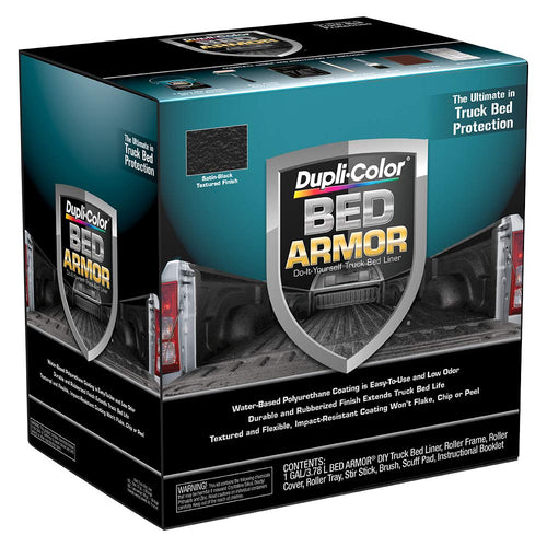 Bed Armor Dupli-Color BAK2010 DIY Truck Bed Liner with Bed Armor Kit - Black - 7 Piece Set