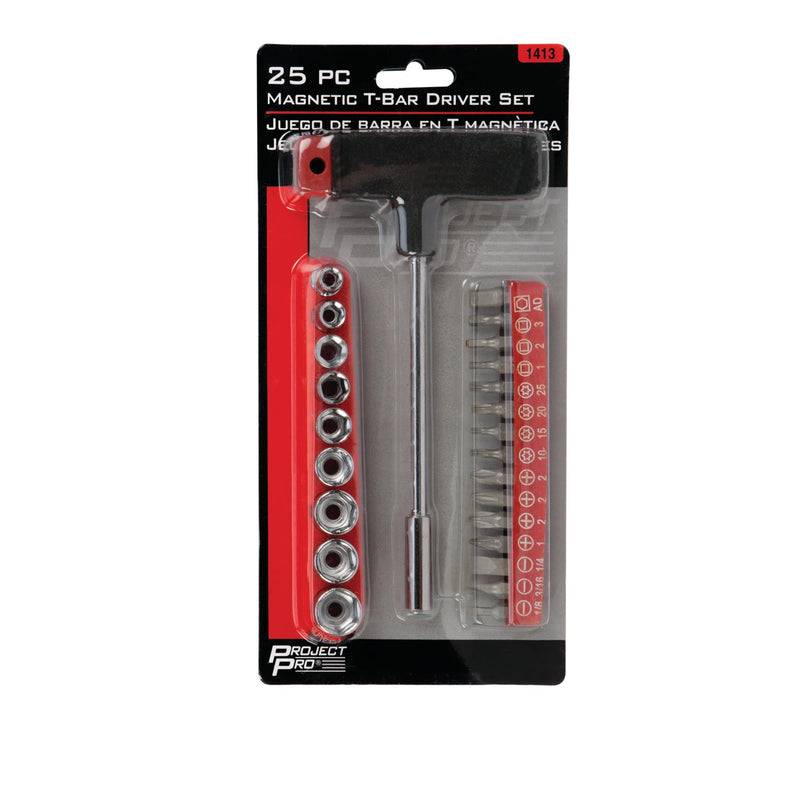 Socket and Bit Set Performance Tool 1413 with Slotted, Phillips, Star, and Square Bits and Sockets