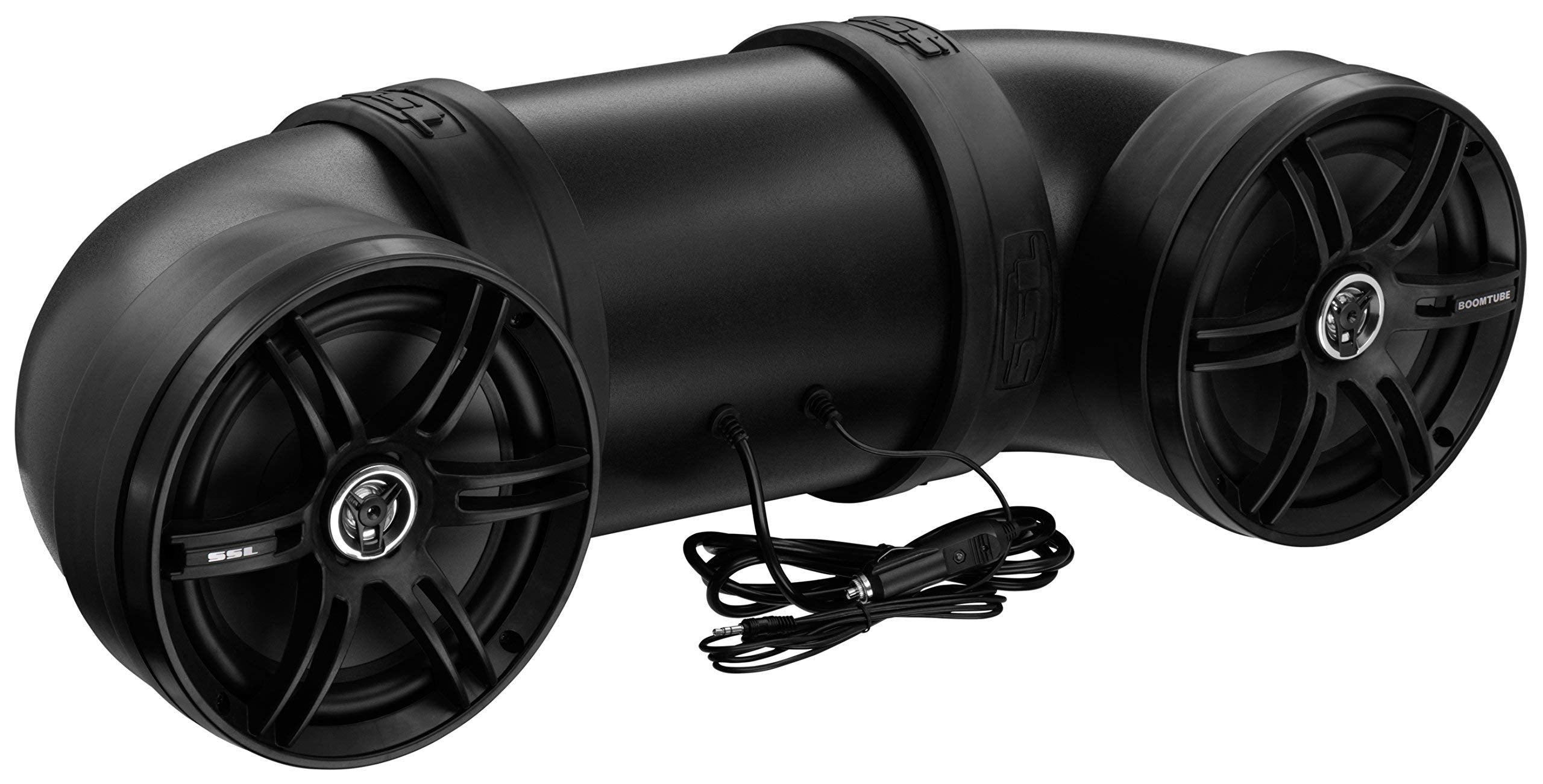 SOUNDSTORM BTB8 Weatherproof ATV UTV Sound System - 8 Inch Speakers, 1 Inch Tweeters, Amplified, Bluetooth, Aux-in, Easy Installation for 12V Vehicles