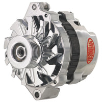 Alt GM CS130 Powermaster Polish 105A 6 grv Pulley Str MTG 6.14" 1-Wire or OE Hookup