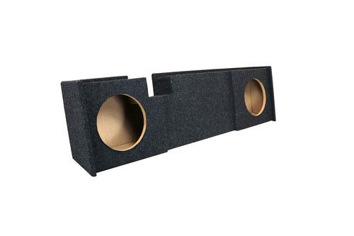 Atrend Bbox A302-10CP Carpeted Dual 10" Sealed Subwoofer Enclosure - Fits 2000-2003 Ford F150 Super Cab, Charcoal