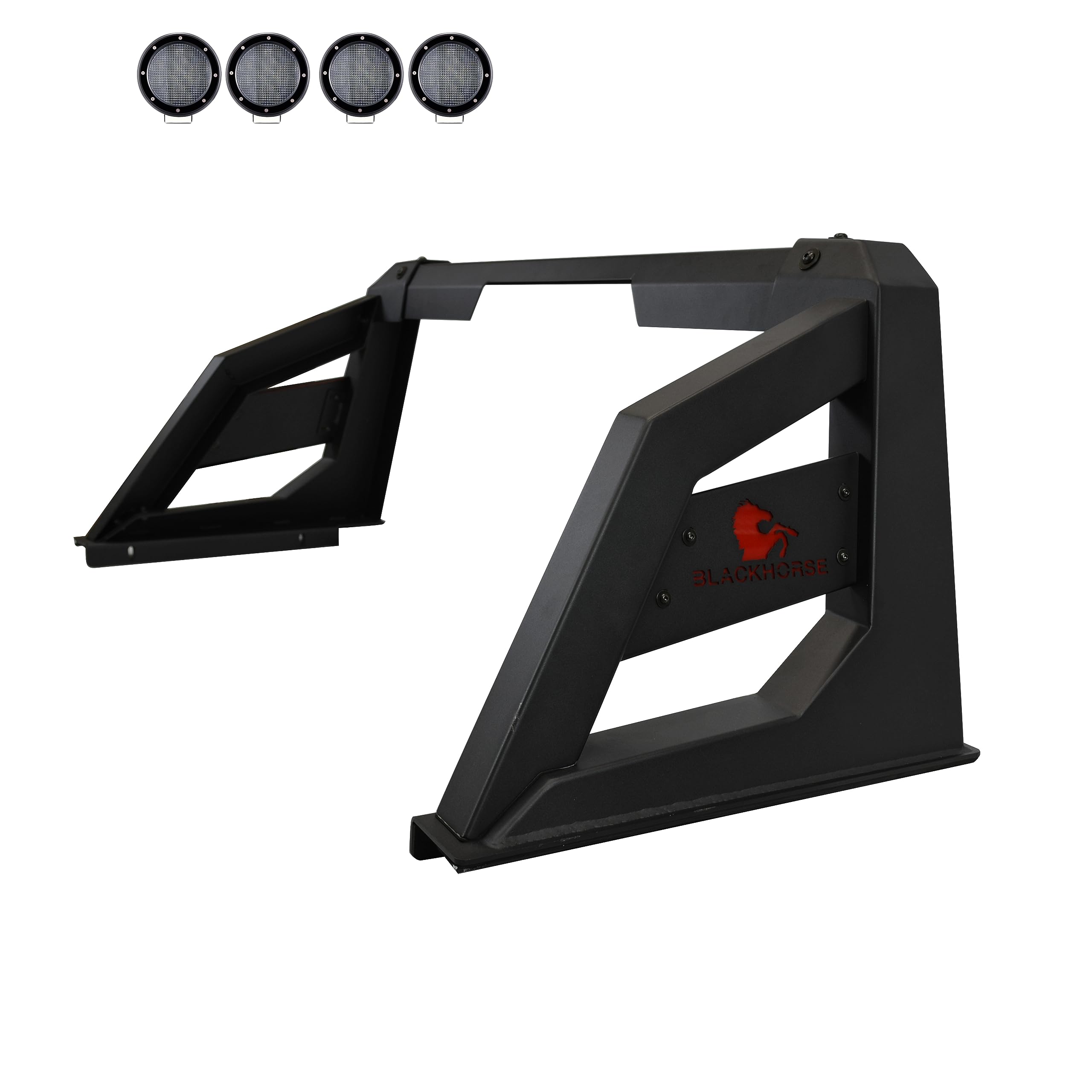 Armour Roll Bar Kit Matte Black Black Horse Compatible with 2005-2021 Nissan Frontier-ARB-NIFRB-PLFB
