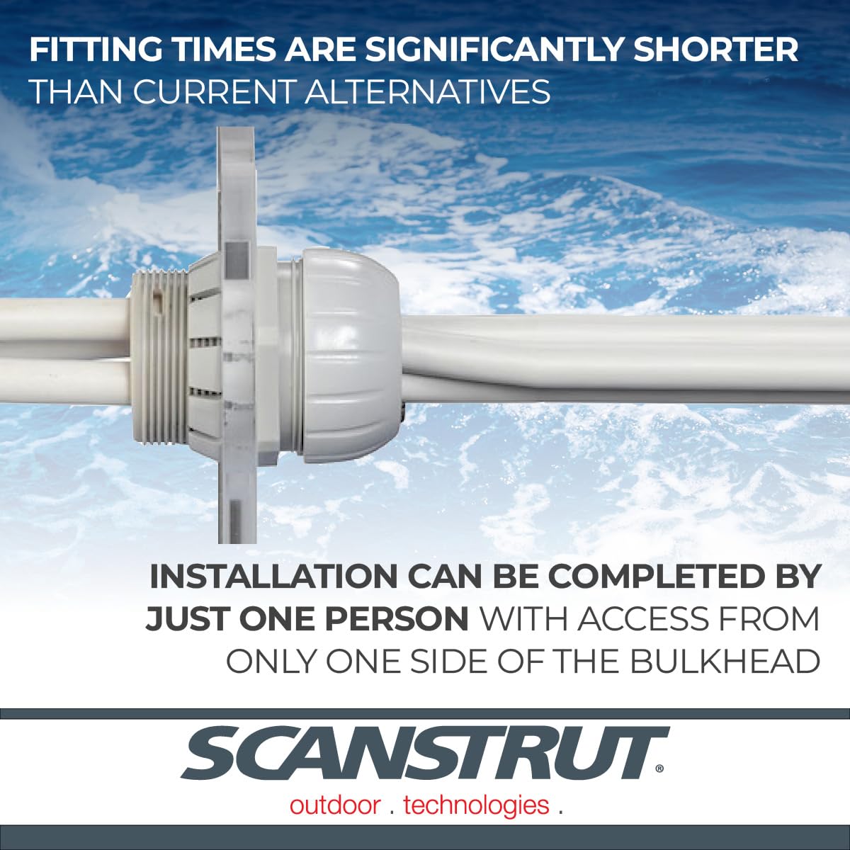 Through Bulkhead Scanstrut TBH-10 Cable Seal