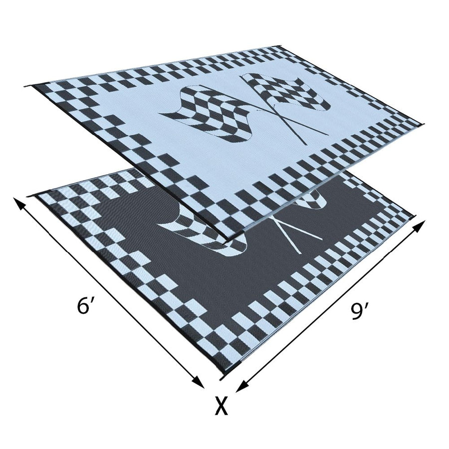 6-Feet X 9-Feet Ming's Mark RF-6091 Mat Racing Flag
