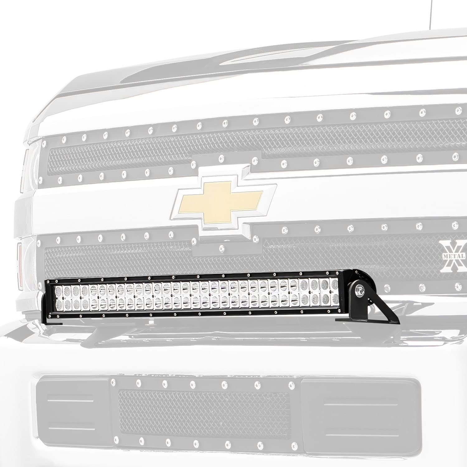 ZROADZ Black Z321221-KIT Front Bumper LED Light Bar KIT 2015-2016 CHEVROLET SILVERADO 2500/3500