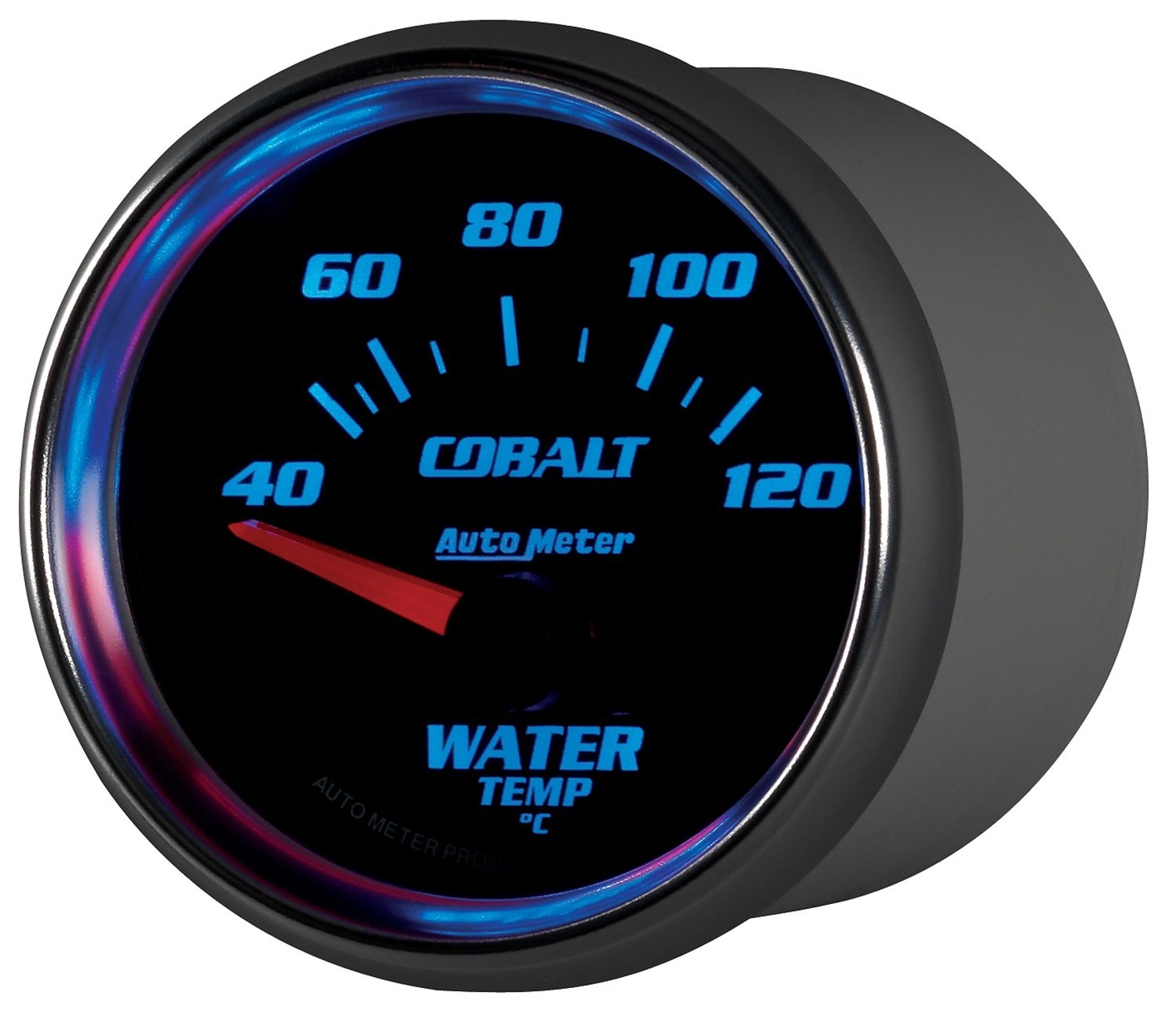 Auto Meter Cobalt 6137-M 2-1/16" 40-120 Degree C Short Sweep Electric Water Temperature Gauge