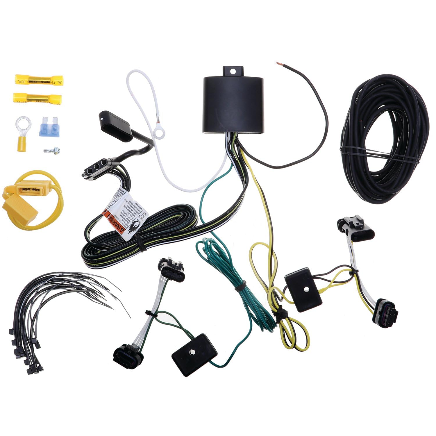 T-One Tekonsha 118891 Custom Harness, 4-Way Flat, w/Circuit Protected ModuLite HD Module, No Cutting or Splicing Required, Weather Resistant