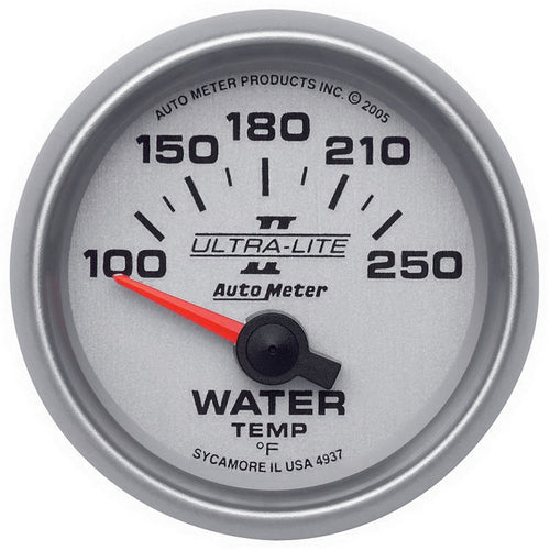 Ultra-Lite II Auto Meter Electric Water Temperature Gauge 4937