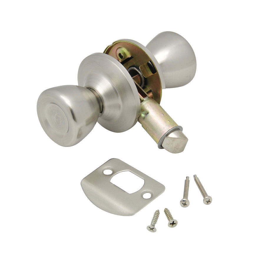 Stainless Steel AP Products 013-203-SS Passage Door Knob