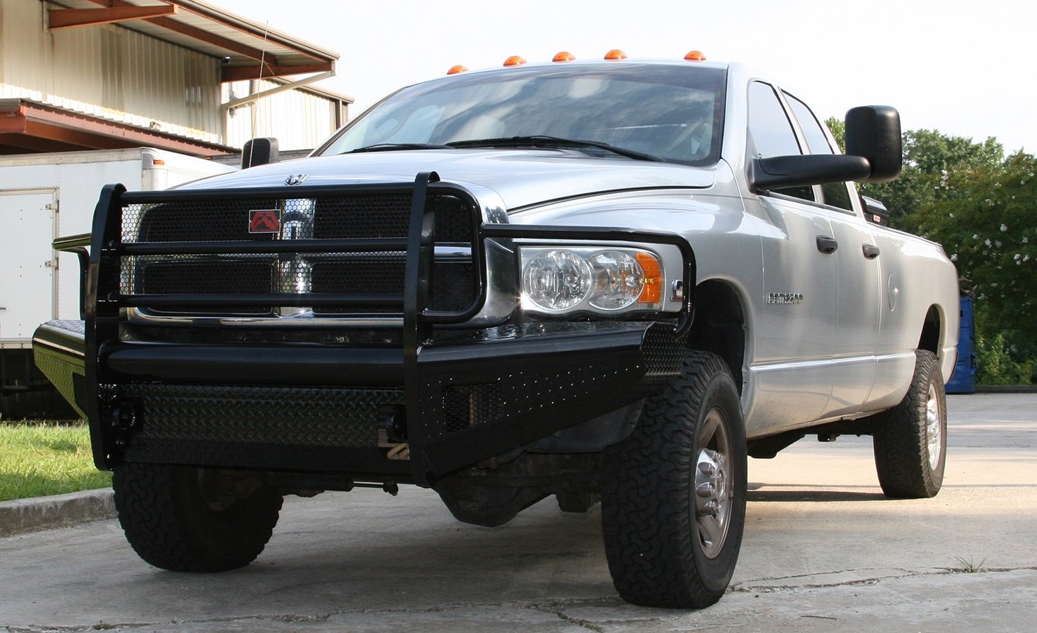 Black Steel Fab Fours Front Ranch Bumper DR03-S1060-1