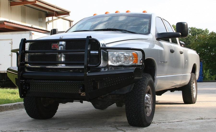 Black Steel Fab Fours Front Ranch Bumper DR03-S1060-1