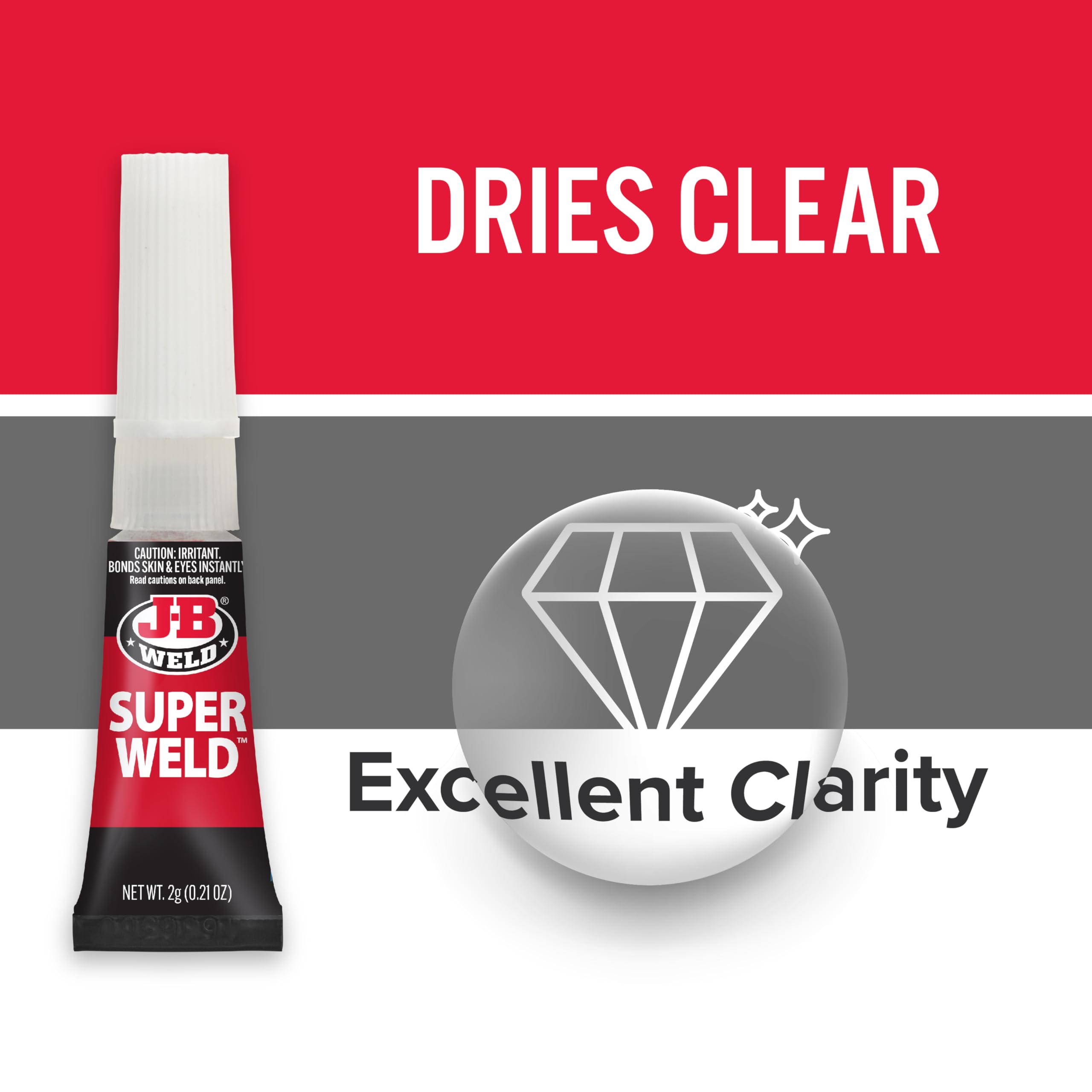 SuperWeld J-B Weld 33102 Glue - 2g Super Glue Tubes