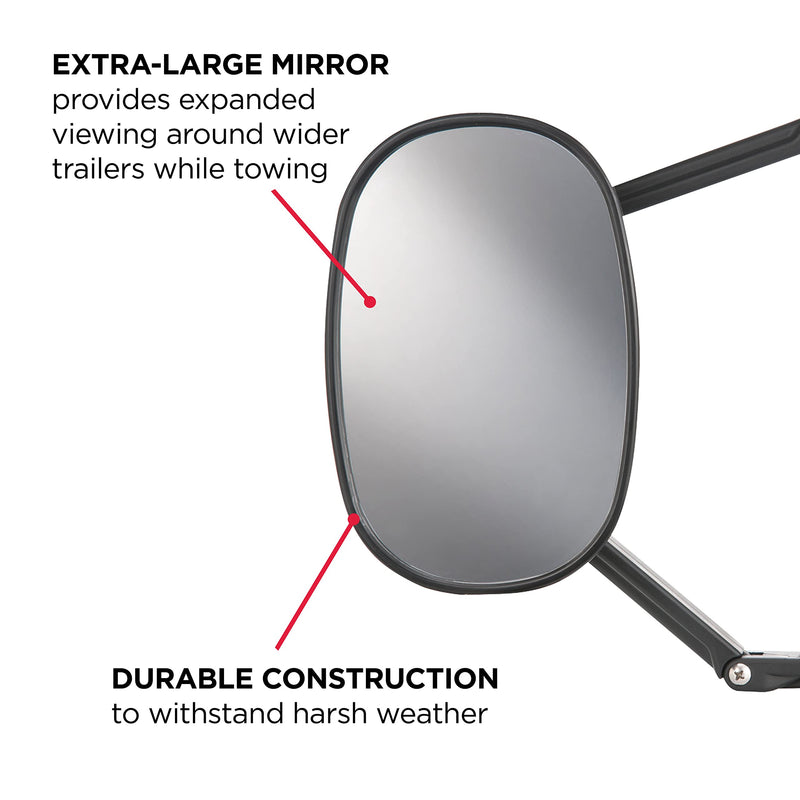 Heavy Duty TOWSMART Clip-on Towing Mirror