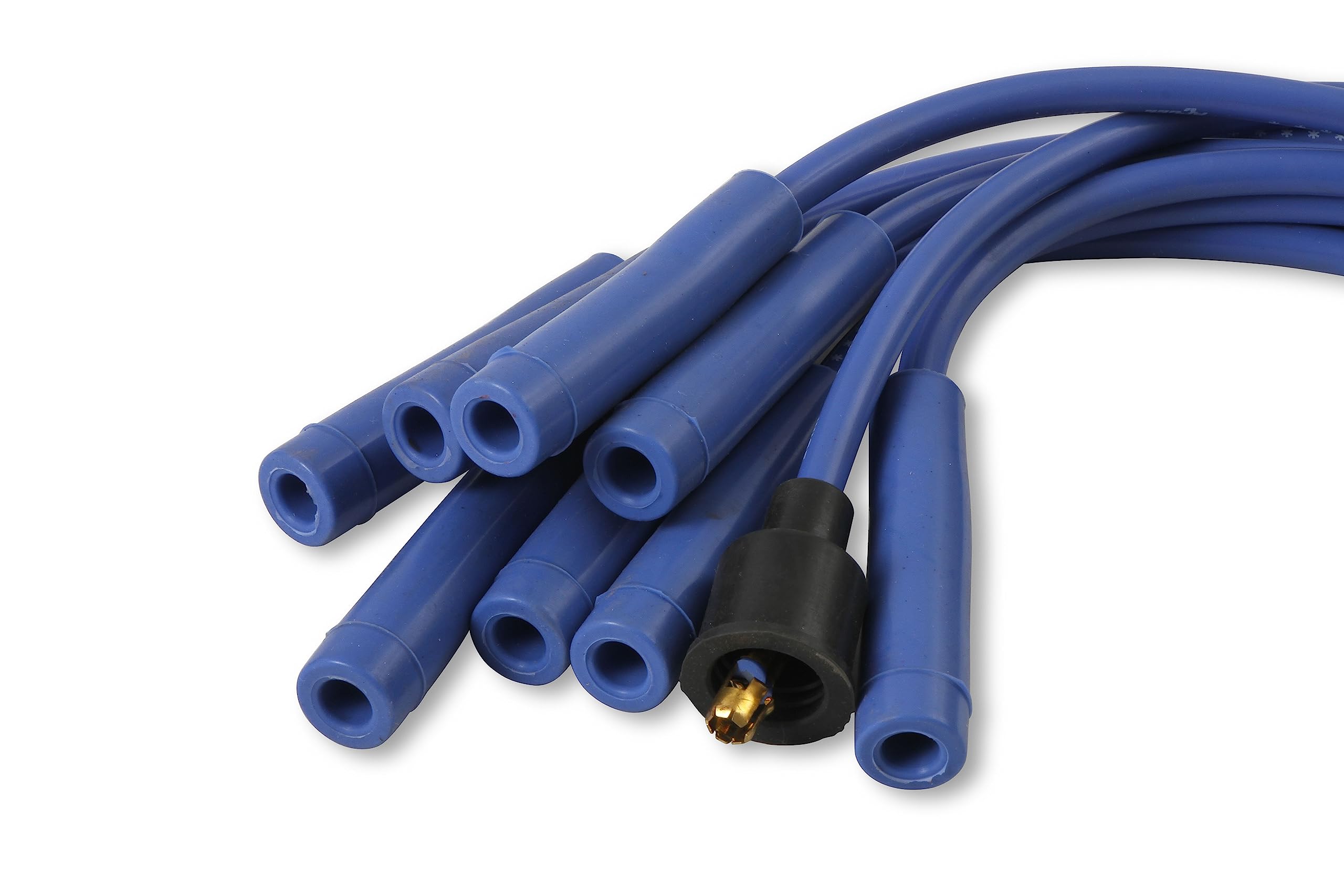 Spark Plug Wire Set- ACCEL 4040B 8mm - Blue Wire with Blue Straight Boots