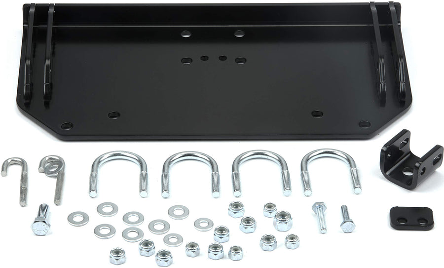 Center Plow Mount Kit WARN 102770 for Yamaha Grizzly and Kodiak , Black