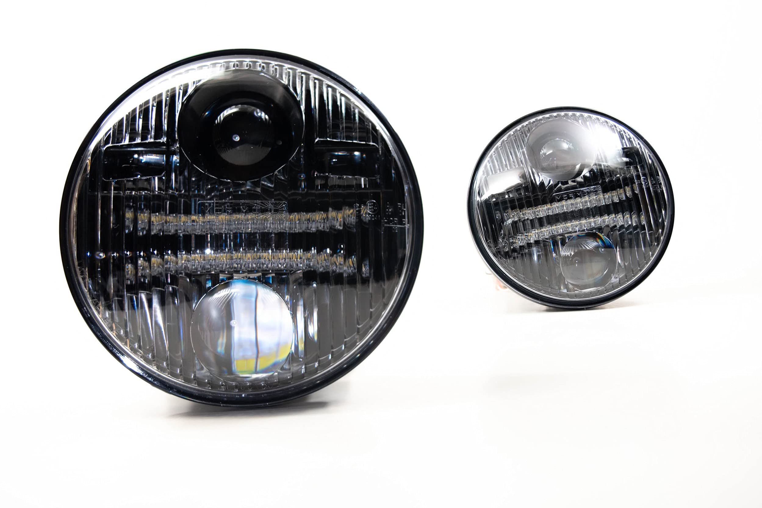 Morimoto 5.7 In Round, Sealed6 Headlight Housing Replacement, Universal Plug and Play Sealed beam Assembly for High & Lowbeam Upgrade for H5001, H5006 (1x LF269)