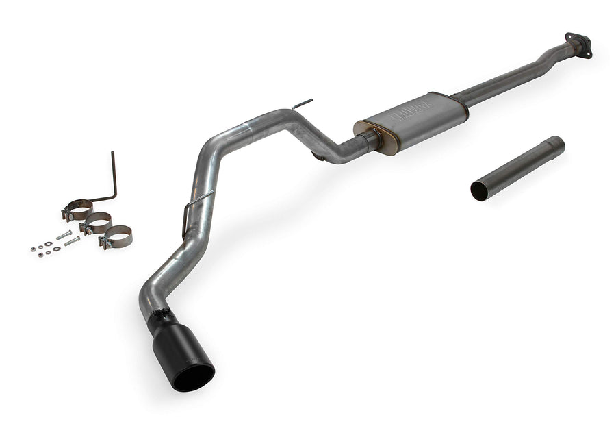 Flowmaster FlowFX 717864 Cat-Back Exhaust Kit 3 Inch 409 Stainless Steel 4.5 Inch Black Ceramic Coated 304 Stainless Steel Tip Compatible with 2009-2014 Ford F-150 3.5L Ecoboost 4.6L 5.0L 5.4L