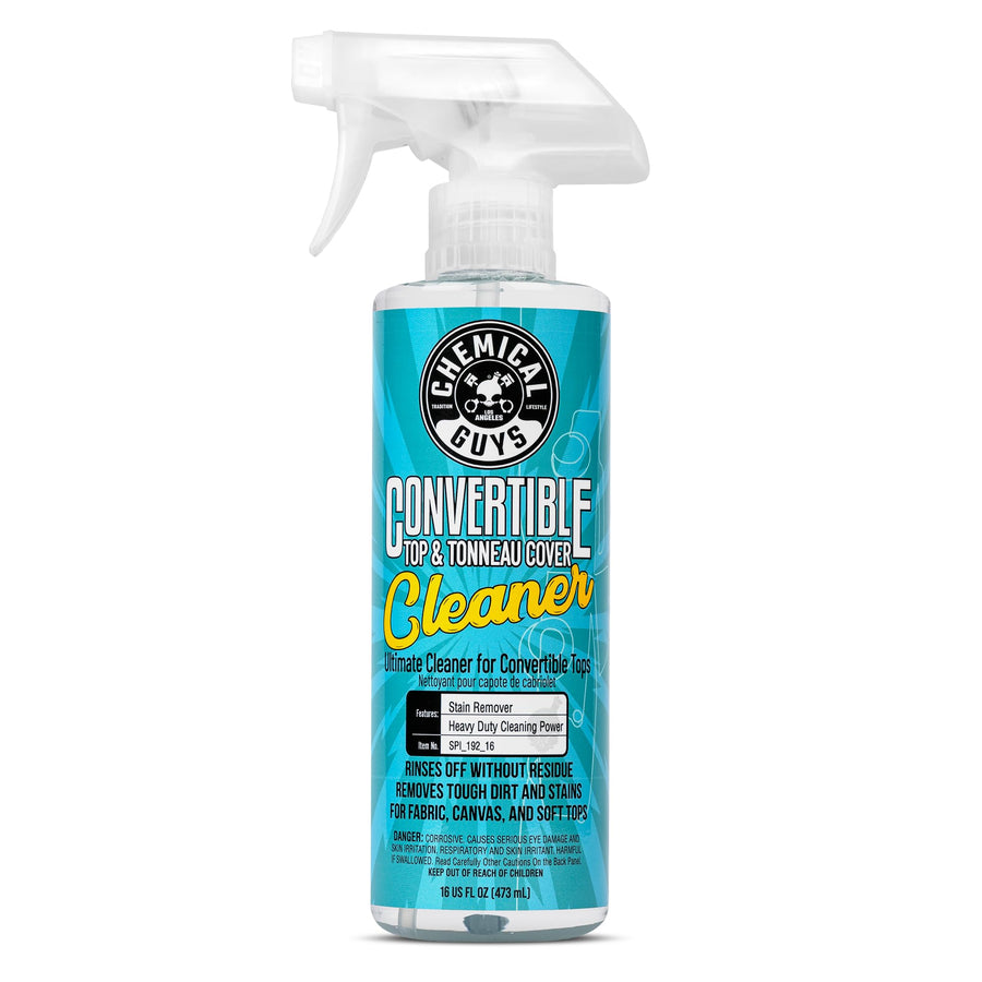 Convertible Top Cleaner Chemical Guys – 16 oz Fabric & Vinyl Soft Top Cleaner – Safe on Canvas, Vinyl, Synthetic Covers – Deep Cleans Dirt, Stains, Tree Sap & Road Grime – Preps for Protection