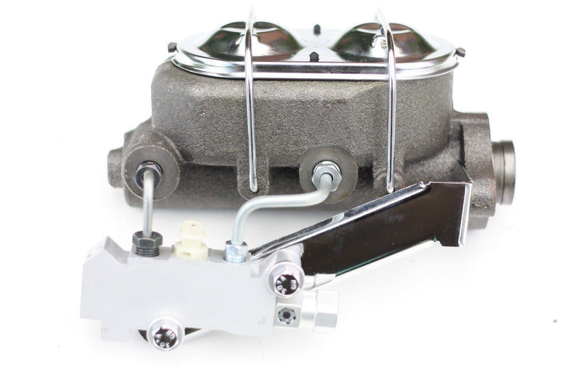 Manual LEED BRAKES Front Disc Brake Conversion Kit With Cast Iron Chrome Top M/C Disc/Drum Side Mount