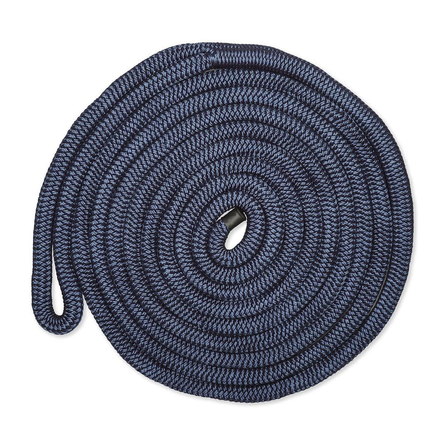CMP Cordage Dock Line CDL1215NY, 1/2" Diameter - 15' Length, Double Braid, Navy