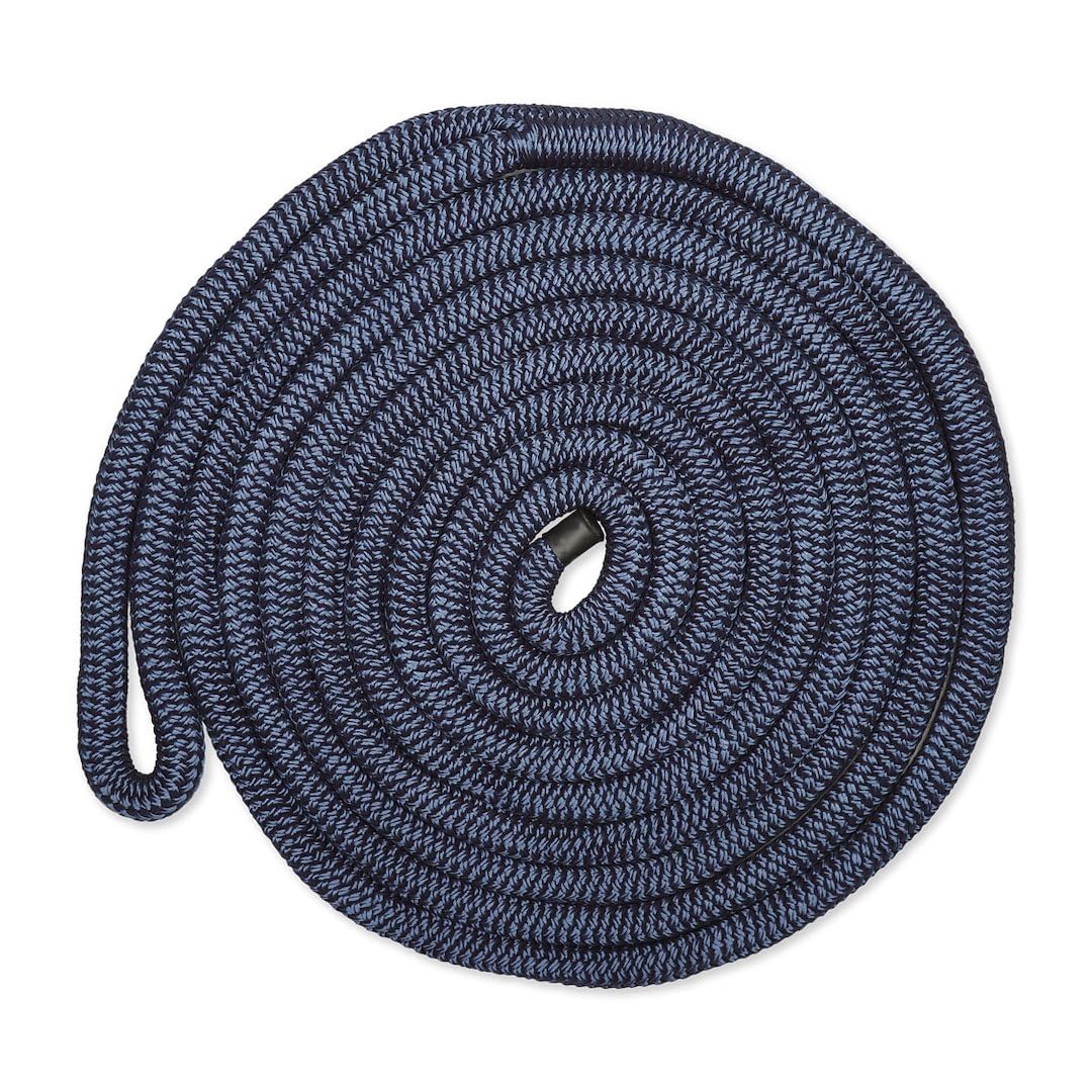 CMP Cordage Dock Line, CDL3815NY, 3/8" Diameter - 15' Length, Double Braid, Navy
