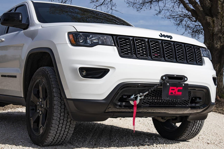 Hawse Fairlead - RS138, Black Rough Country Winch Fairlead License Plate Mount