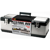W54026 Performance Tool 26-Inch Steel Tool Box With Removable Tote