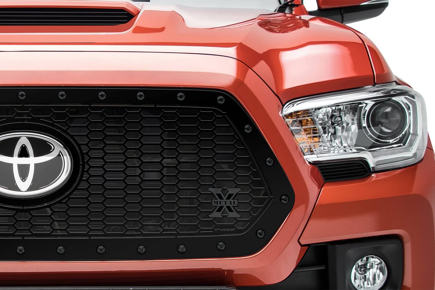 Stealth Laser Compatible with Tacoma X Grille (2018-2021), Black, 1 Pc, Insert, Black Studs, Does Not Fit Vehicles with Camera - PN #7719511-BR