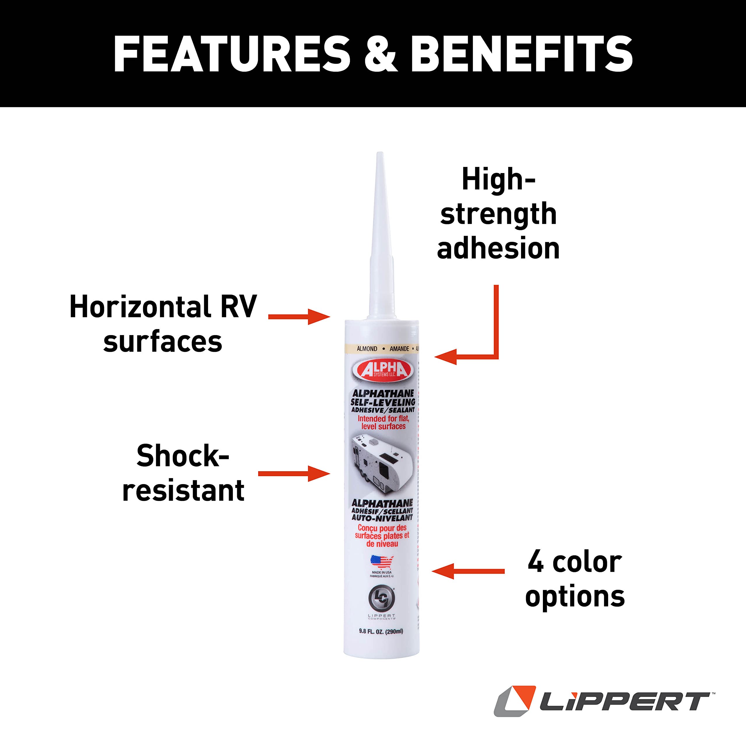 Self-Leveling Sealant 5121 ALPHATHANE for RVs, Travel Trailers and 5th Wheel Motorhomes