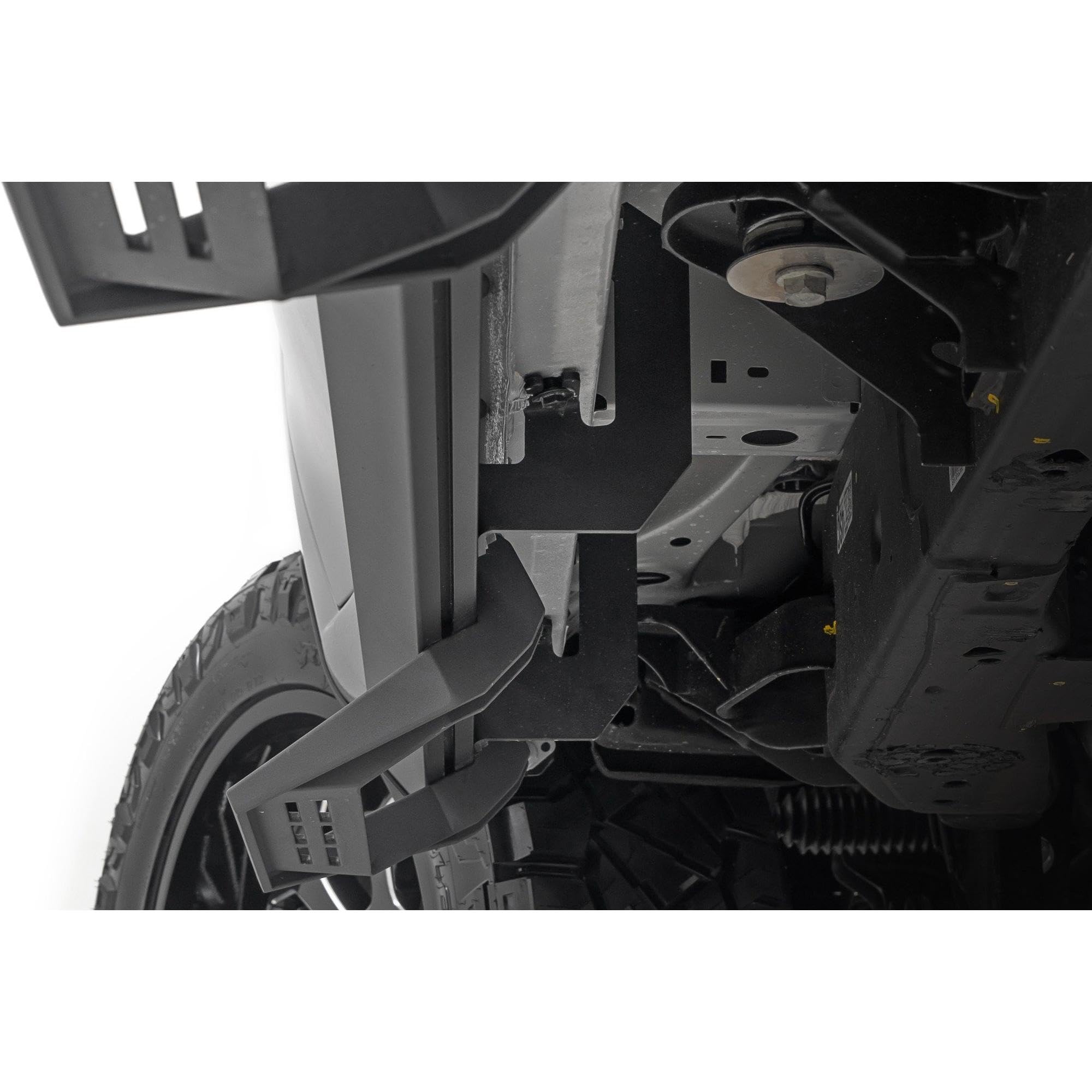 Rough Country Aluminum SRL2 Side Steps for Chevy Silverado & GMC Sierra 1500/2500HD CrewCab (2019-2026 & Refresh) - Modular Running Boards with Adjustable Step Placement