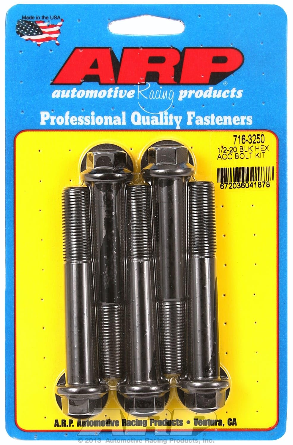 Hex ARP (716-3250) Oxide Bolt, Black