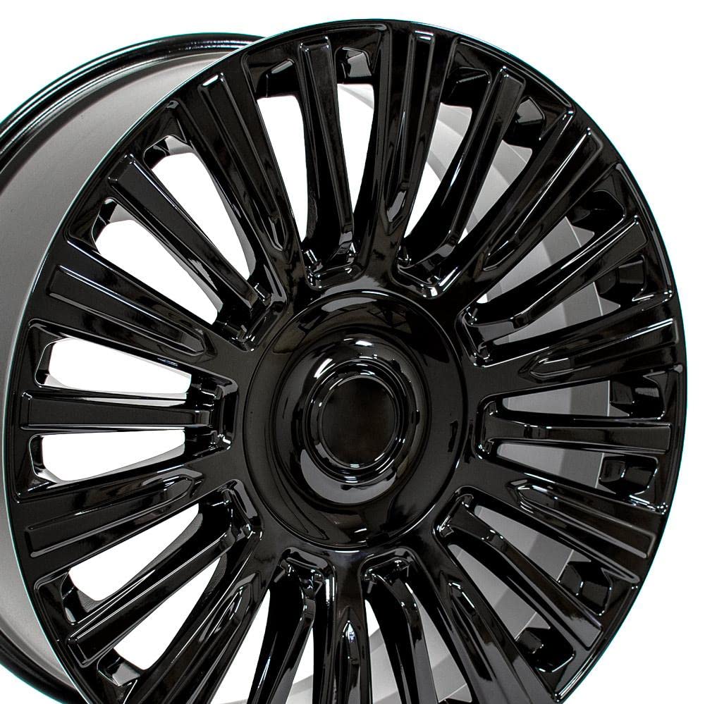 22 Inch OE Wheels CA92 Rim Fits Escalade Premium Luxury Platimum Style 6x139.7 22x9 Gloss Black - Hollander 4876 (1)