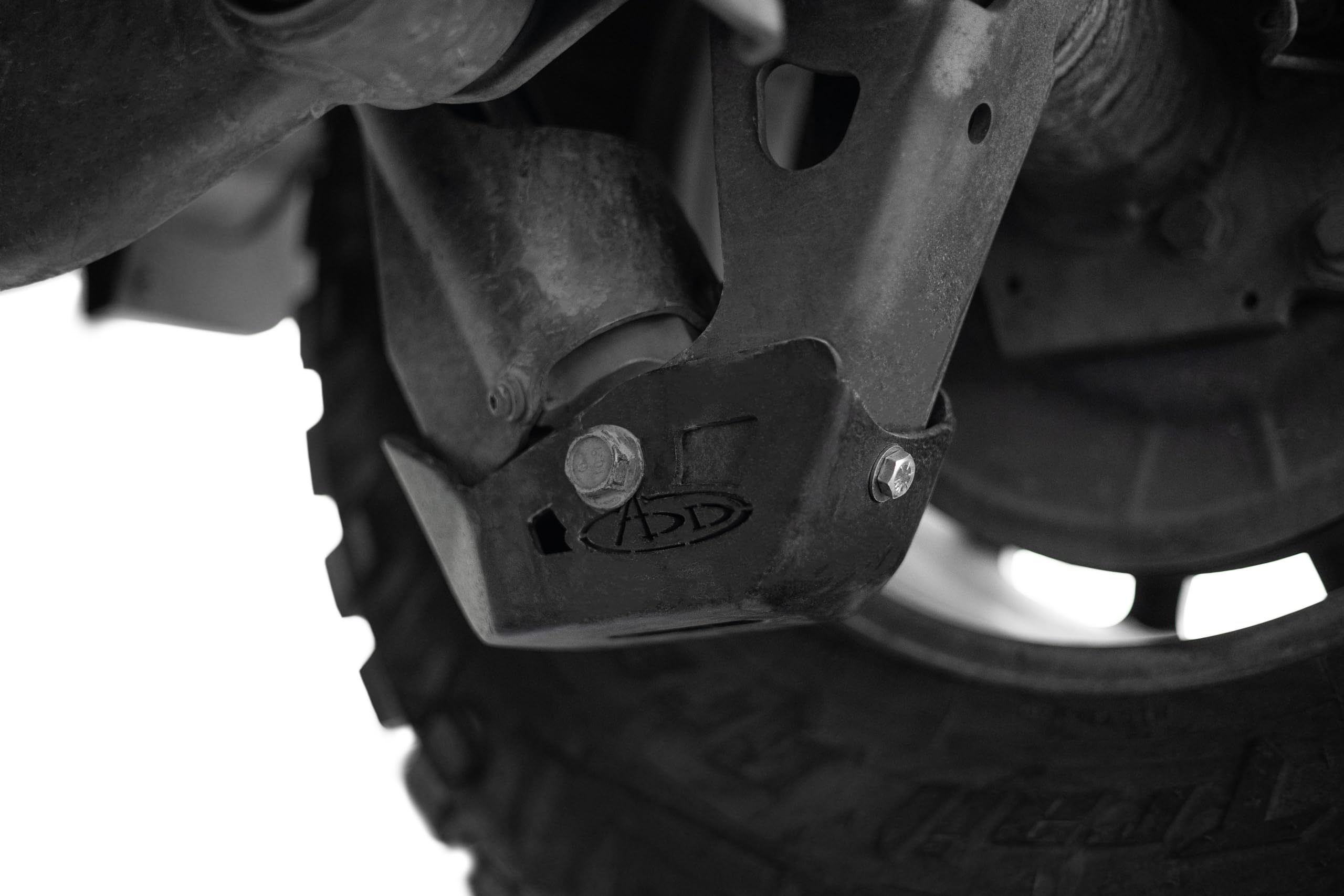 ADD Rear Offroad Shock Guard Skid Plates for The 2021+ Ram 1500 TRX | Sold as a Pair | Protects Lower Shock Mount & Bolt | Made in The USA | 3/16" Steel