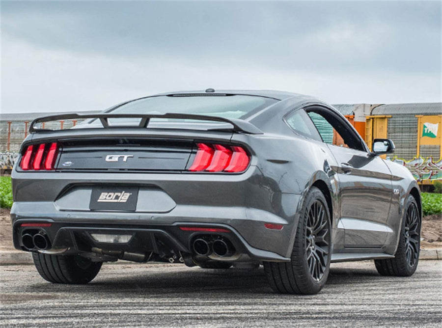 BORLA Cat-Back Exhaust System 140742BC for 2018-2023 Ford Mustang GT (Incl. Bullitt Models) 5.0L V8 Automatic/Manual Trans. With Active Valve Performance Exhaust. NOT Recommended For Convertible.