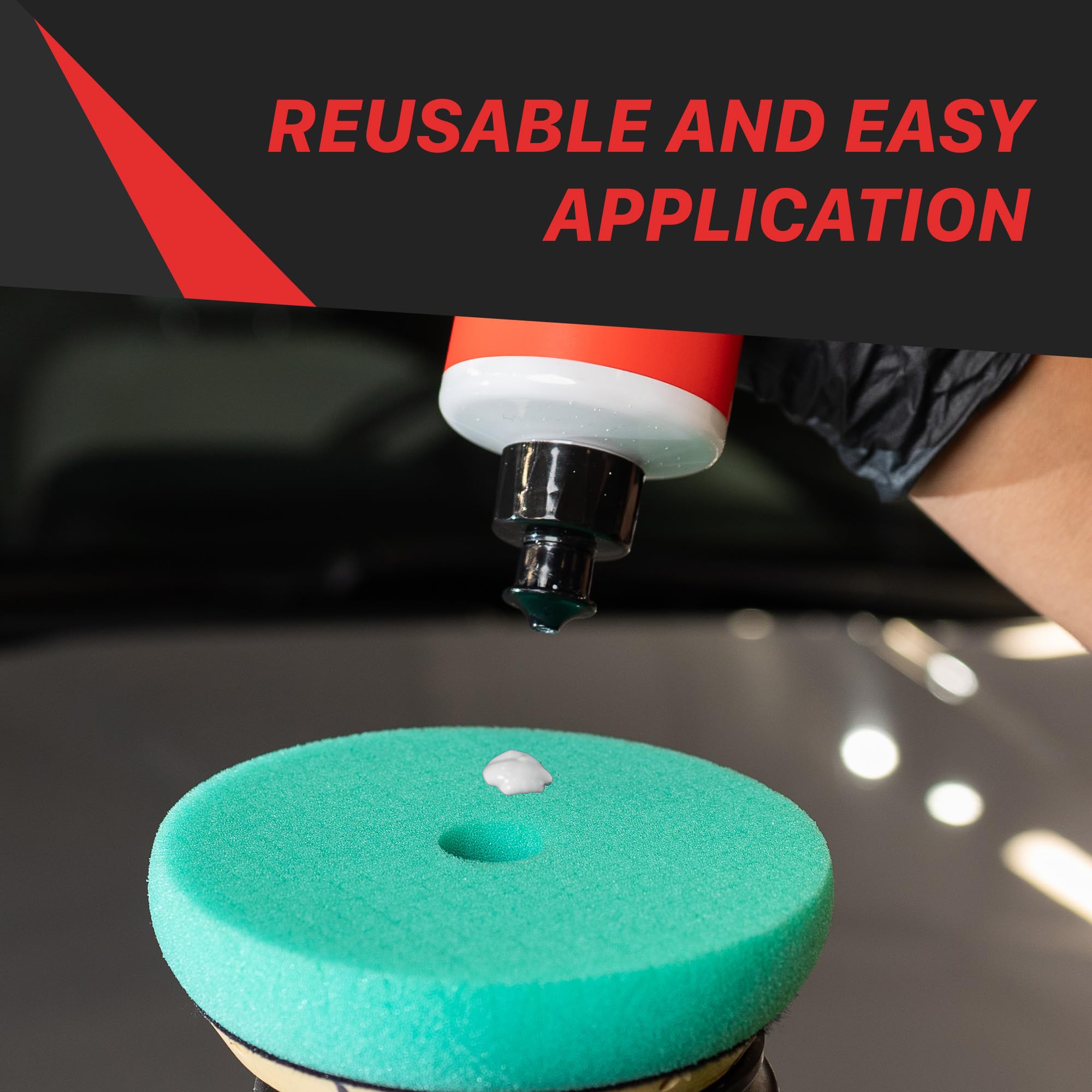 3" Maxshine Universal Cross Cut Polishing Foam Pad for Finishing – Hook & Loop – DA & Rotary Polisher Compatible – Cross Cut Design for Heat Control & Efficient Compound Application