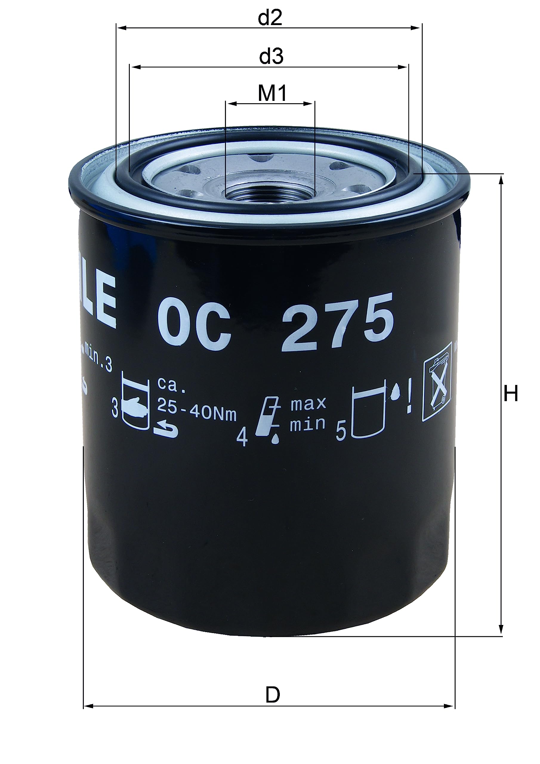 Oil Filter MAHLE OC 275