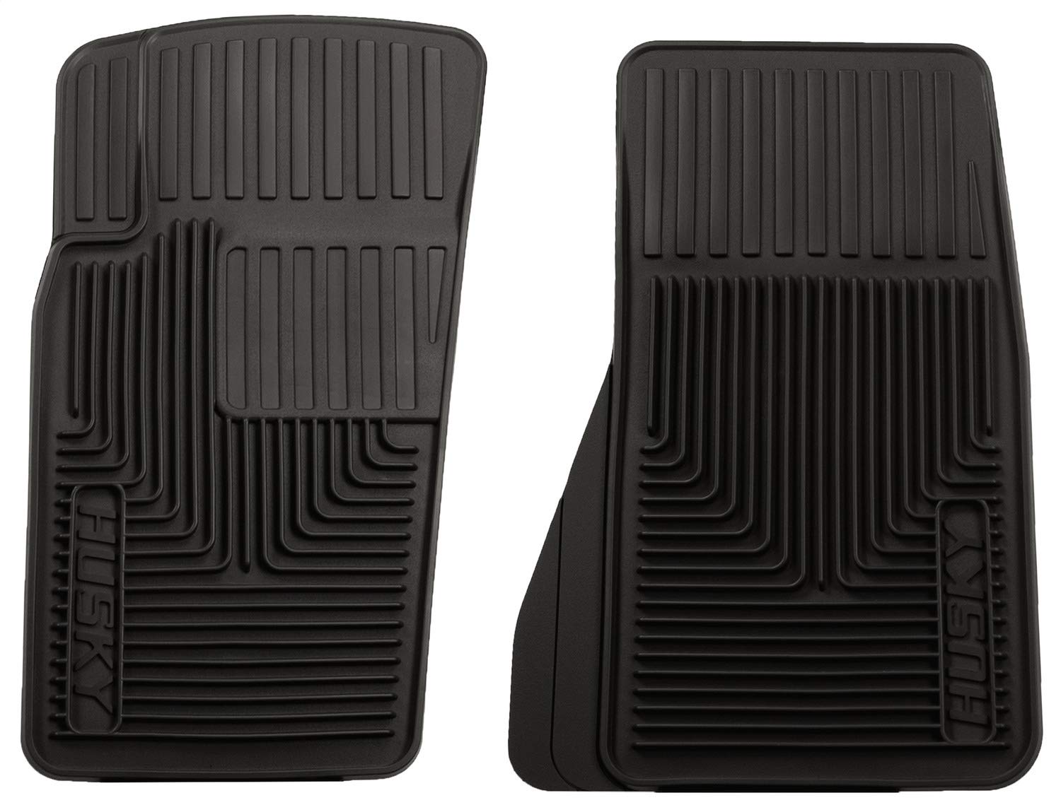 Heavy Duty Husky Liners Front Floor Mats | 1984-2001 Jeep Cherokee, 1993-2004 Jeep Grand Cherokee, 2007-2009 Jeep Wrangler, Black | 51081