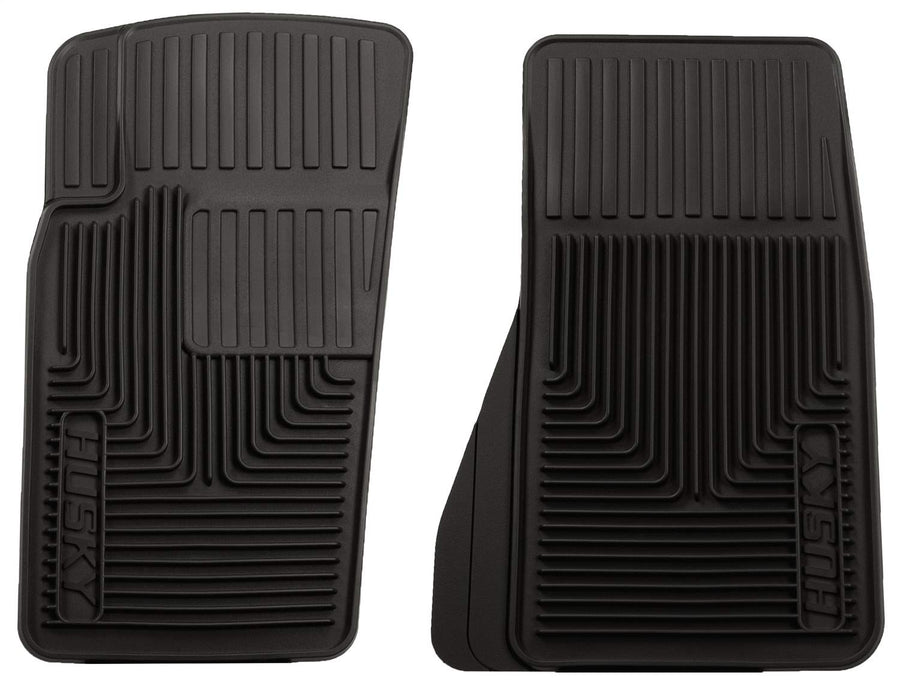 Heavy Duty Husky Liners Front Floor Mats | 1984-2001 Jeep Cherokee, 1993-2004 Jeep Grand Cherokee, 2007-2009 Jeep Wrangler, Black | 51081