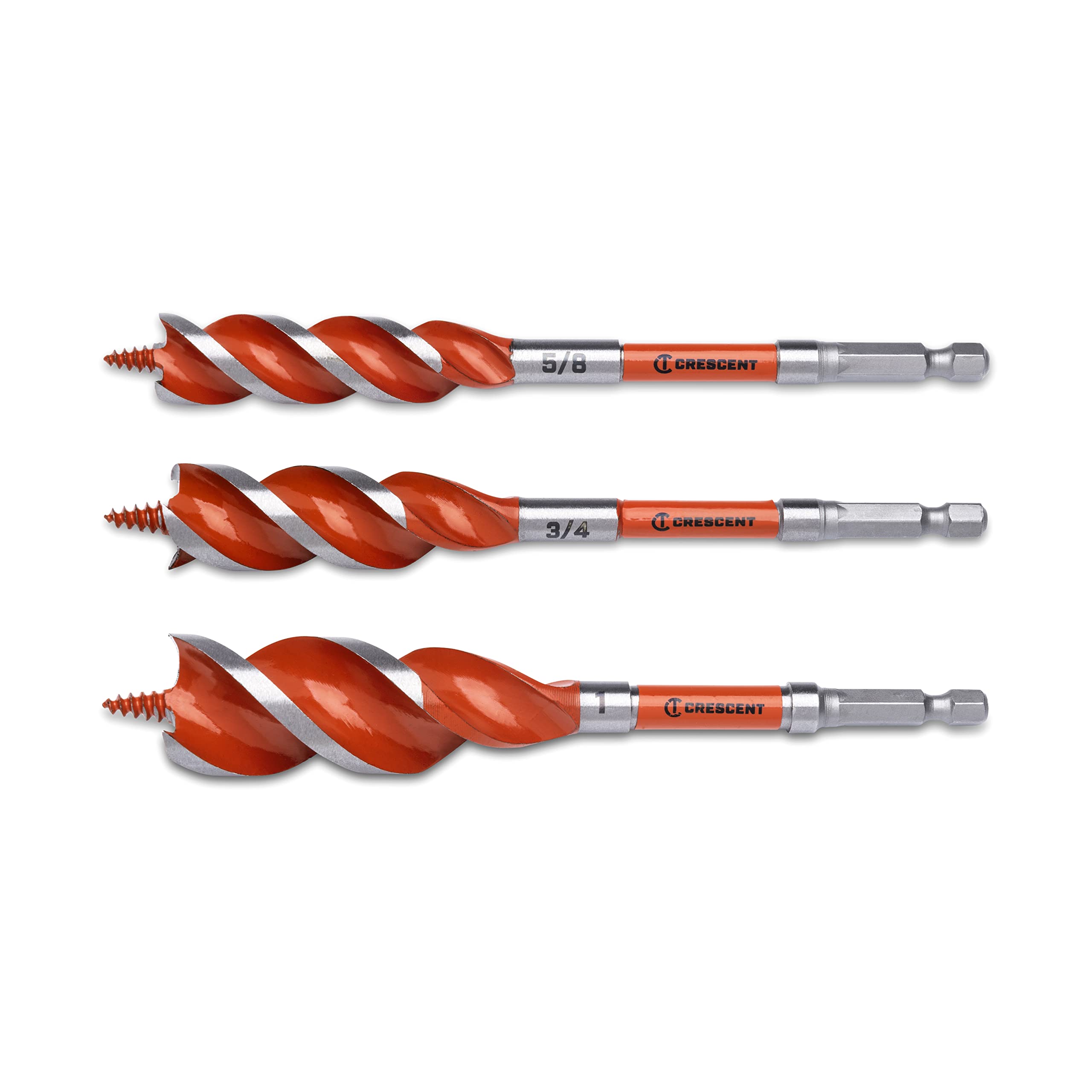 3 Piece Crescent High Speed Auger Set - 6.25" | CDSASET-3