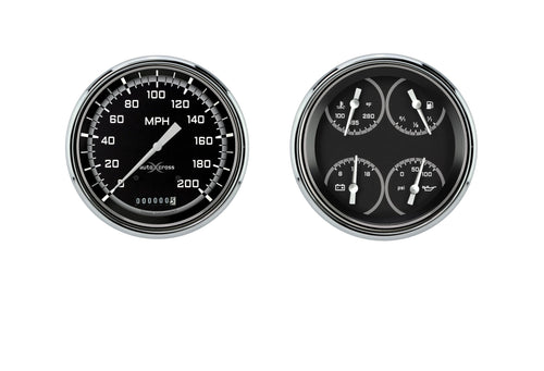 Classic Instruments Autocross CT47AXG52-LS Gauge Package LS Swap Speedometer and Quad Gauge Fits 1947-1953 Chevy Truck