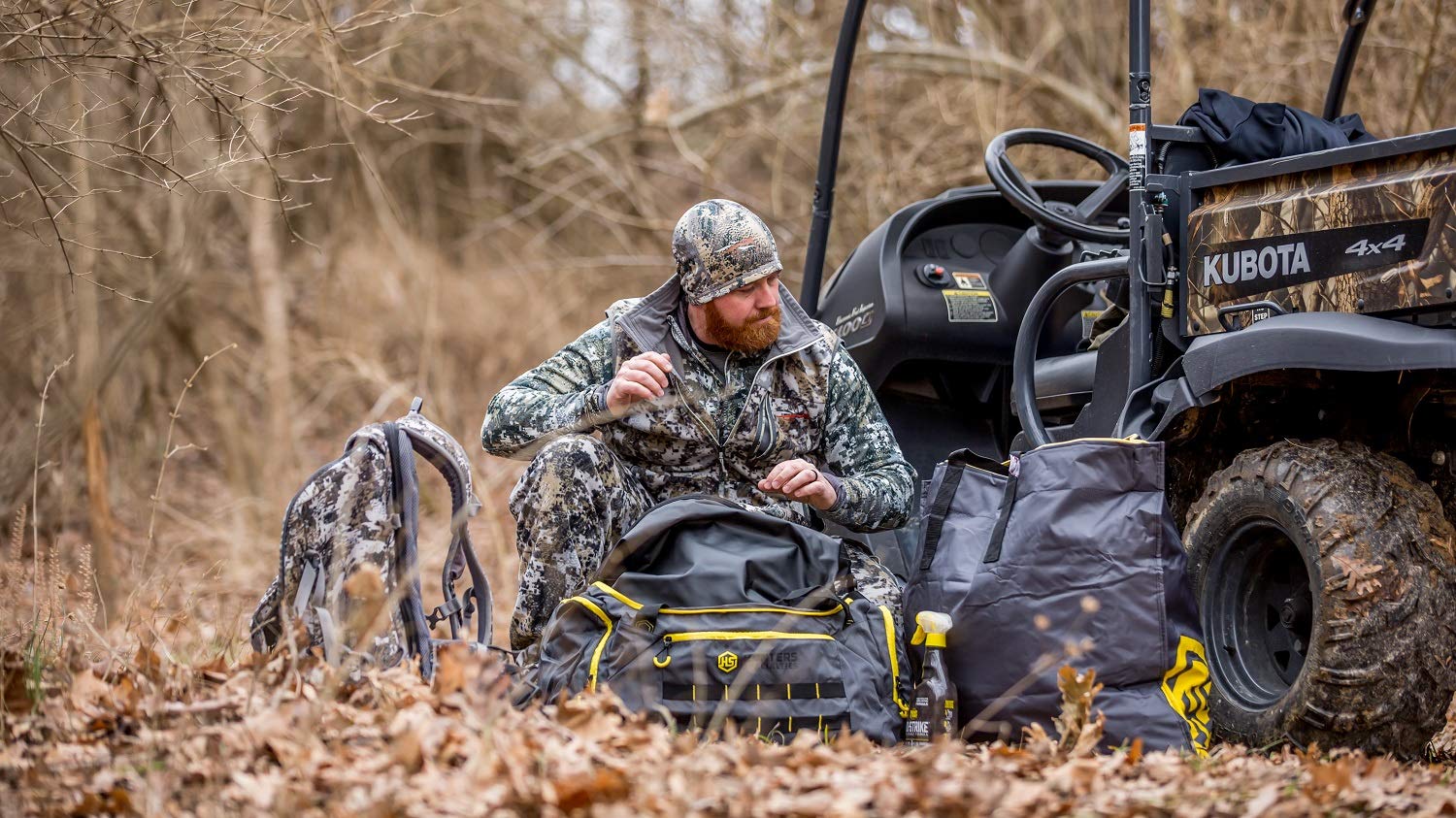 Scent-Safe Hunters Specialties 45L Duffel Bag with Zipper Pockets - Hunting Scent Proof Bag for Hunting Accessories & Equipment, 22" x 12" x 10"