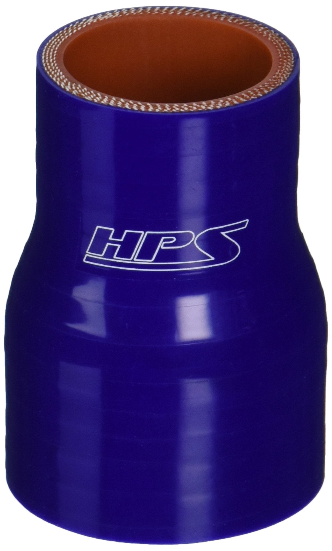 HPS Silicone HTSR-138-175-BLUE High Temperature 4-ply Reinforced Reducer Coupler Hose, 100 PSI Maximum Pressure, 3" Length, 1-3/8" > 1-3/4" ID, Blue