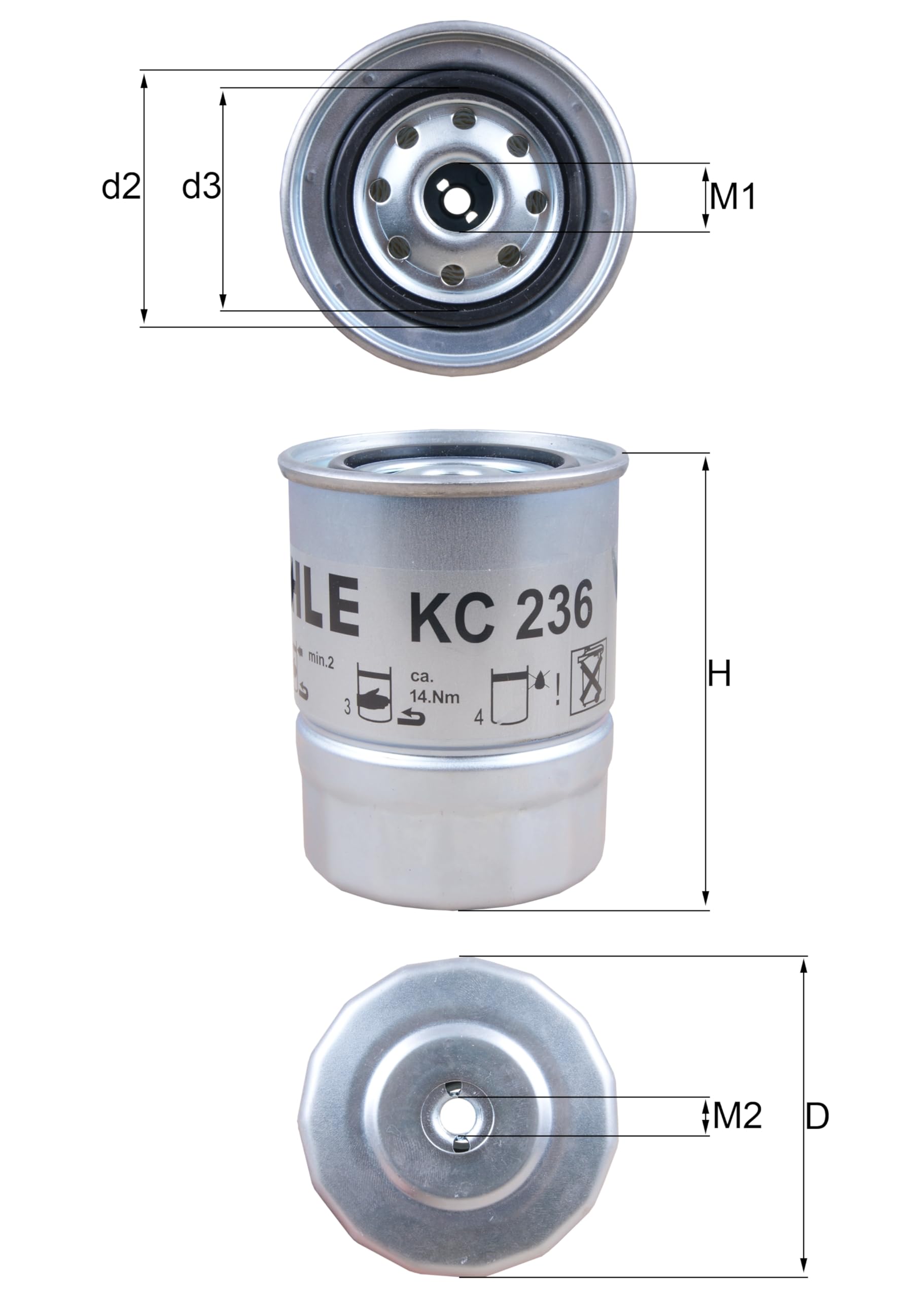 Fuel Filter MAHLE KC 236