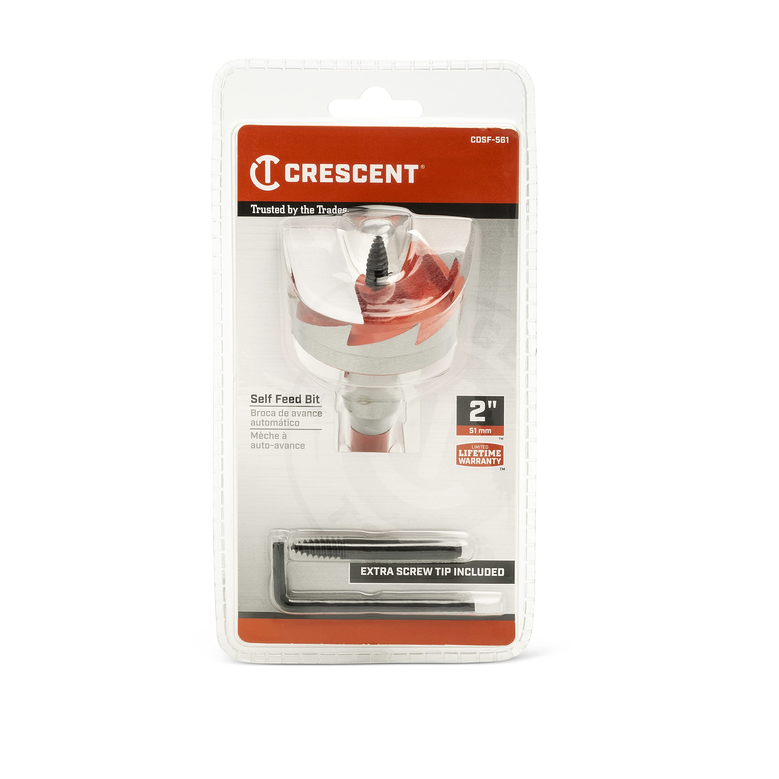 Self Feed Crescent Drill Bit | 5" x 2" | CDSF-561