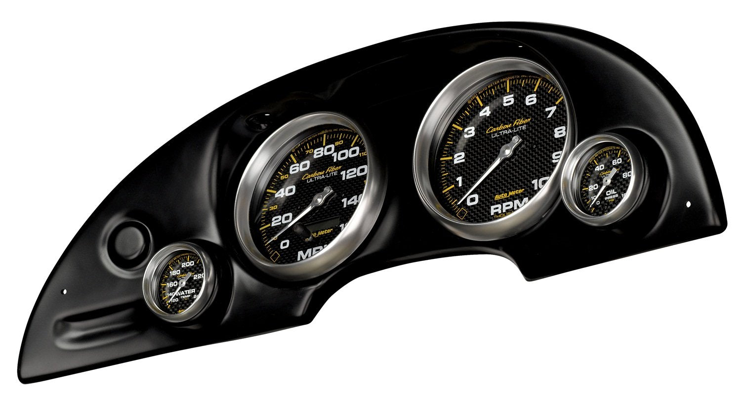 Combination Auto Meter Black Race Panel 10009