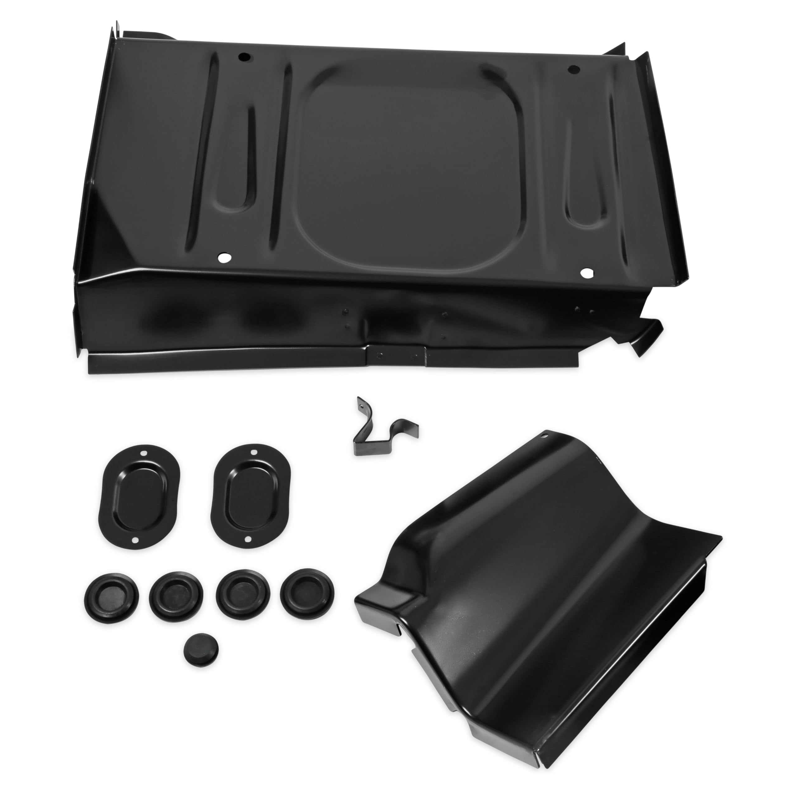 Steel Complete Floor Pan Scott Drake, Compatible with 1964-1968 Ford Mustang Coupe/Fastback, Model M107-8-FFCP