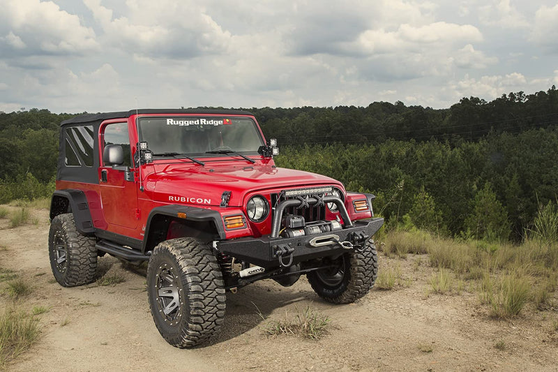 Hurricane Fender Flare Kit | Rugged Ridge, Textured Black | 11640.30 | Fits 1997-2006 Jeep Wrangler TJ