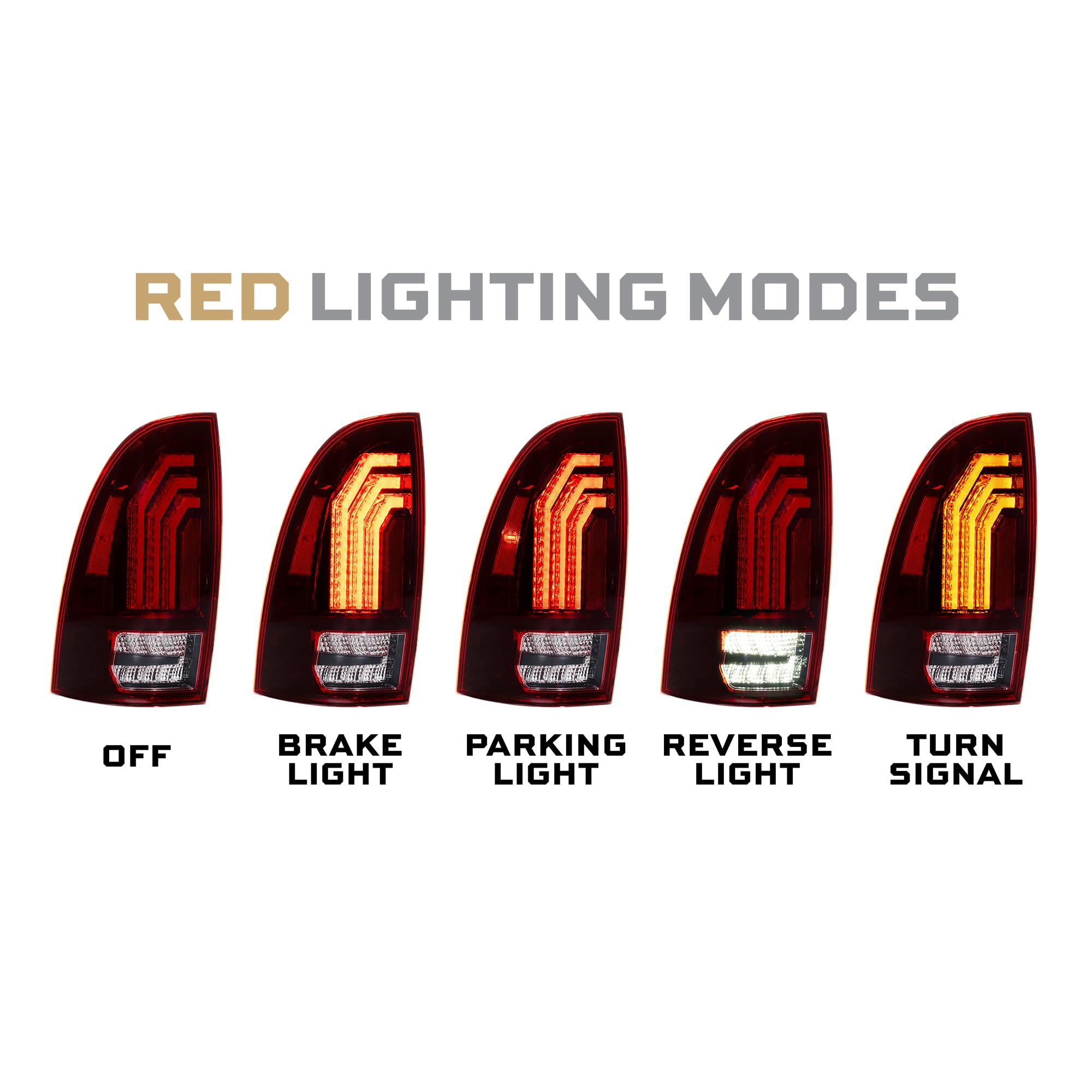 Morimoto Red XB LED Taillights for Toyota Tacoma 05-15 (LF726)
